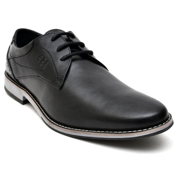 LEATHER SHOES - GR-13 BLACK