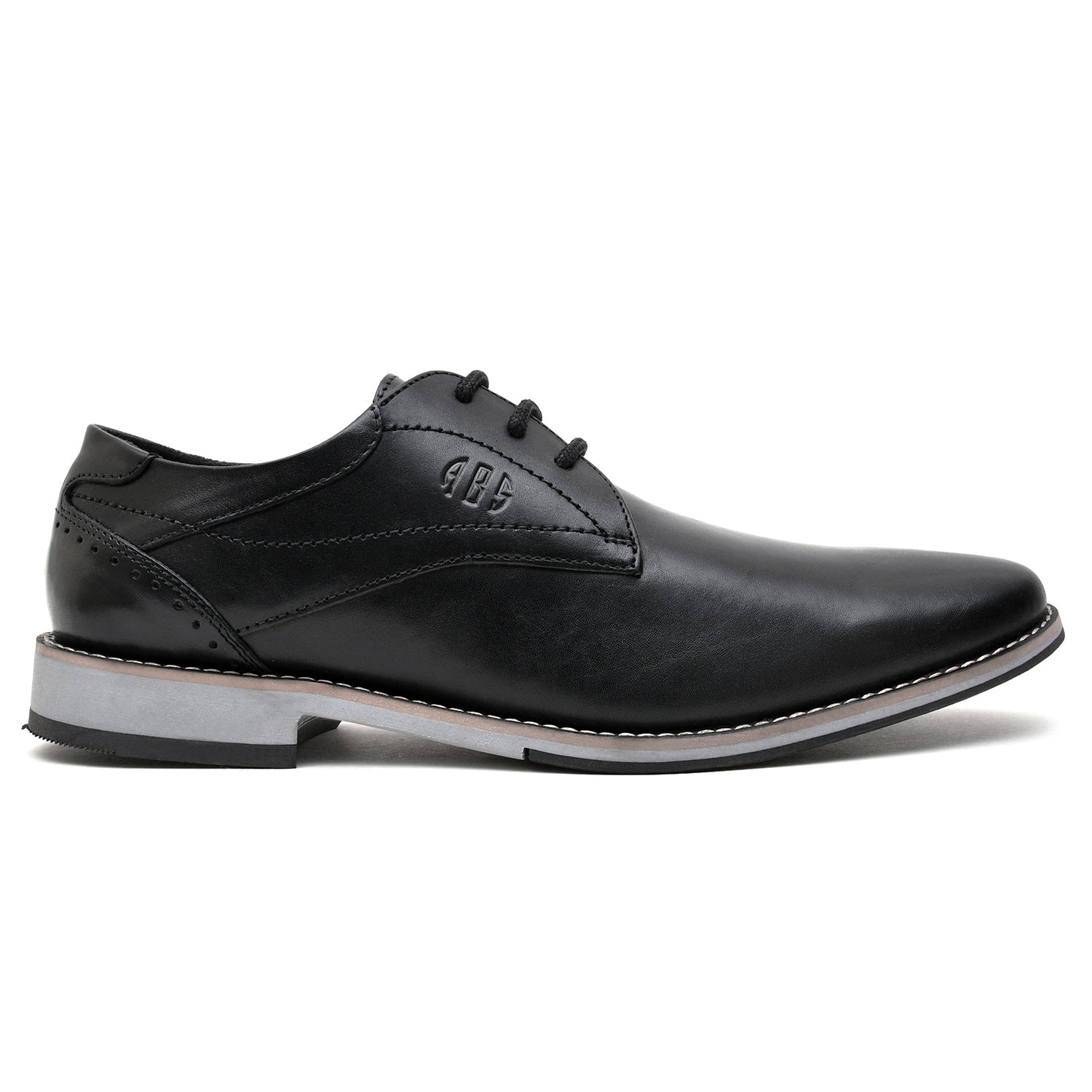 LEATHER SHOES - GR-13 BLACK