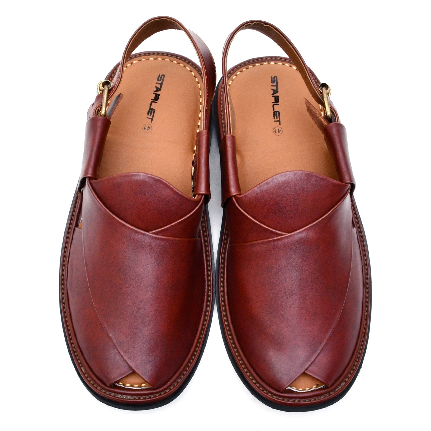 LEATHER PESHAWARI CHAPPAL - LCM-0001 MAROON