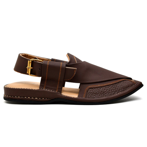 LEATHER PESHAWARI CHAPPAL - LCM-0003 COFFEE