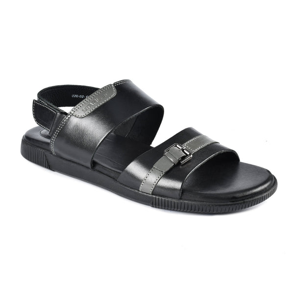 LEATHER SANDAL - CHADWICK-101 BLACK