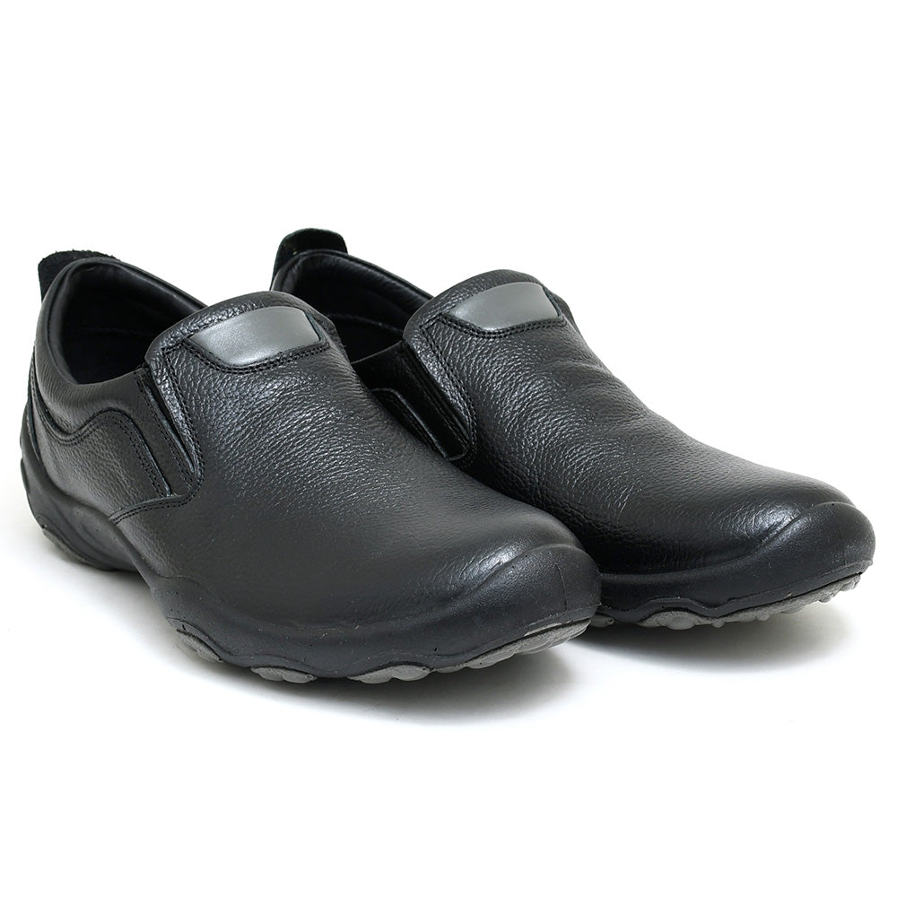 LEATHER SHOES - SANTIAGO-002 BLACK