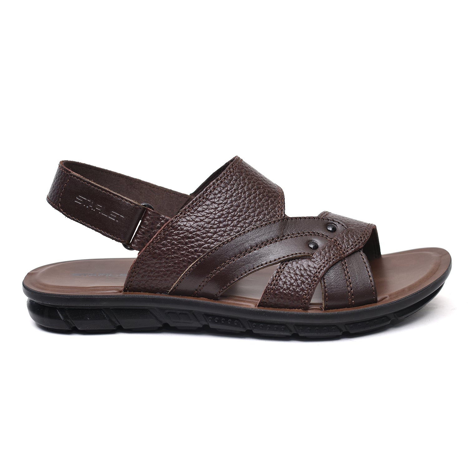 LEATHER SANDAL - AK-113 BROWN