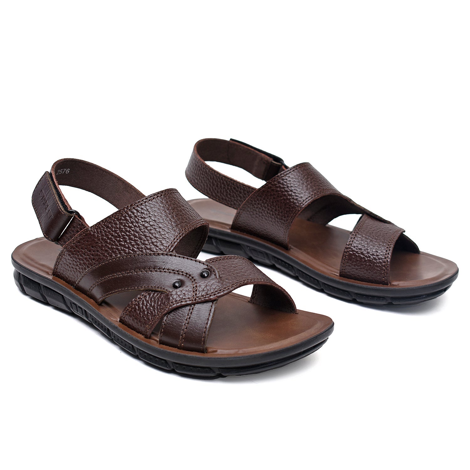 LEATHER SANDAL - AK-113 BROWN