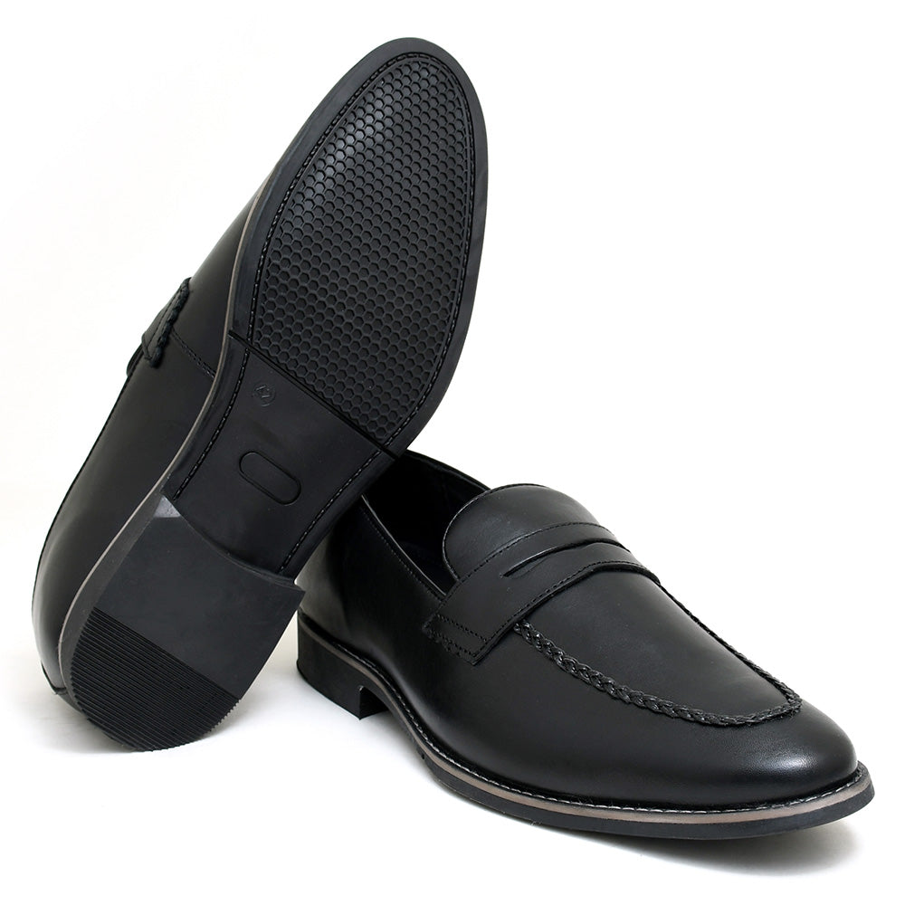 LEATHER SHOES - GARNIZO-024 BLACK