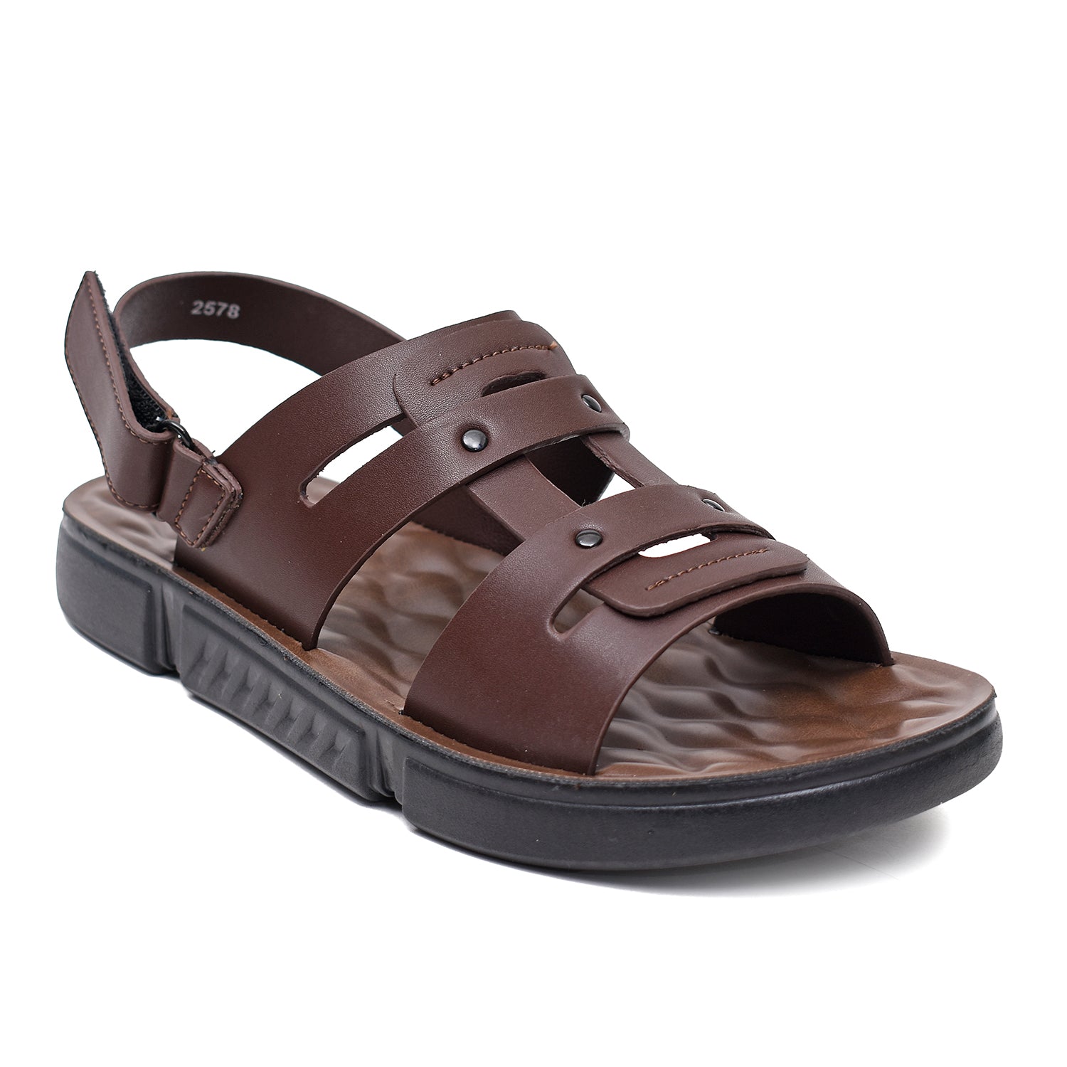 LEATHER SANDAL - SPT-1222 BROWN