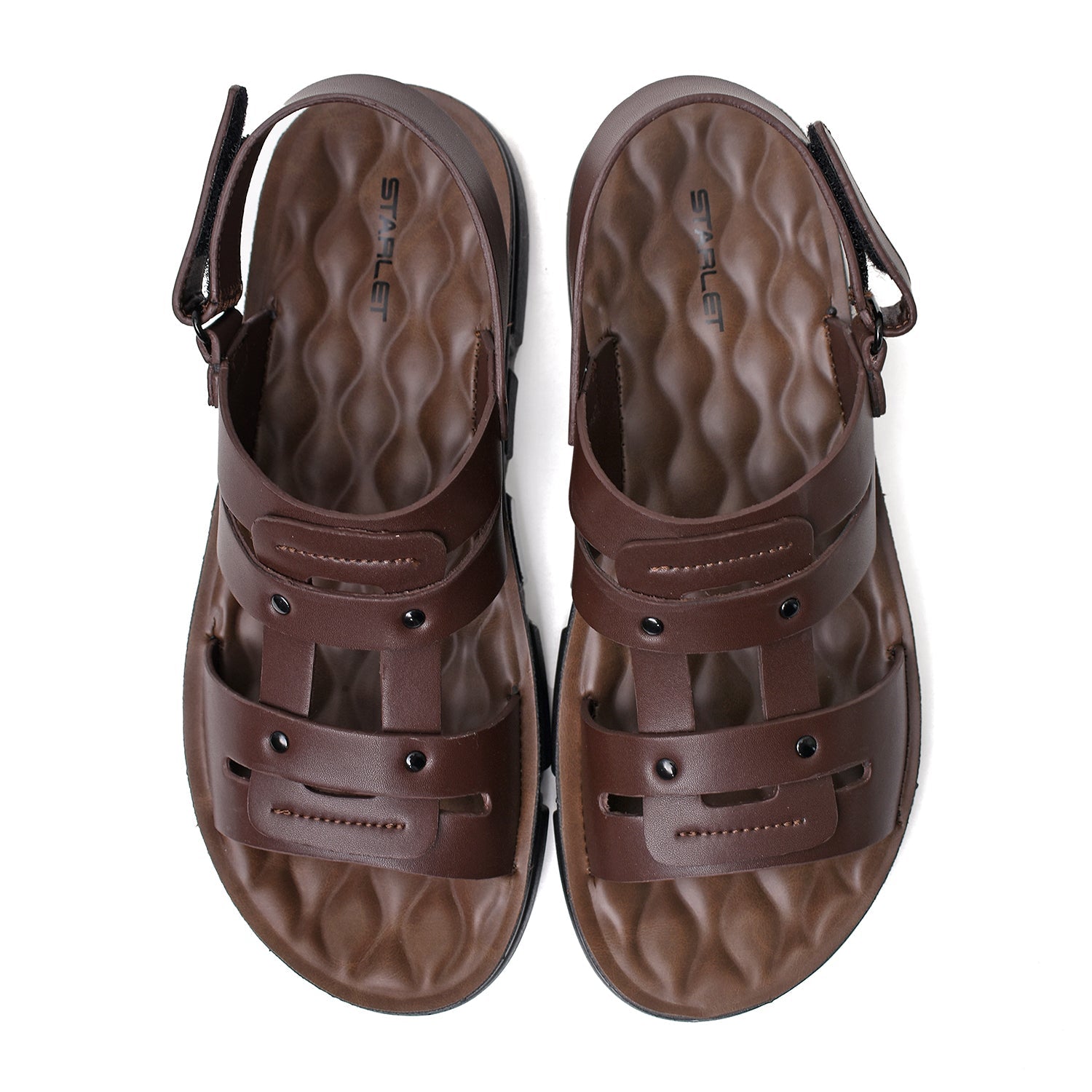 LEATHER SANDAL - SPT-1222 BROWN