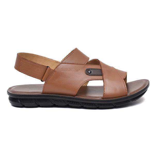 LEATHER SANDAL - AK-112 TAN