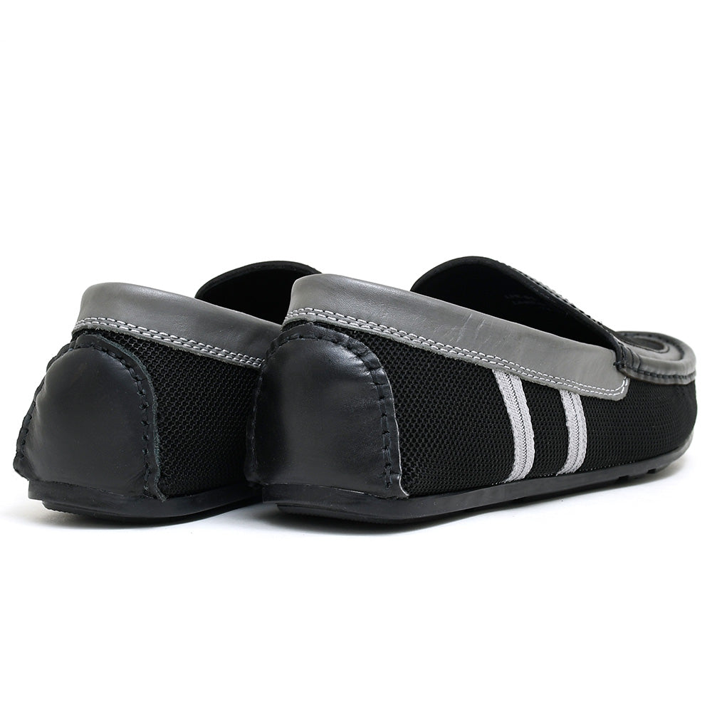 LEATHER SHOES - ROMEO-063 BLACK