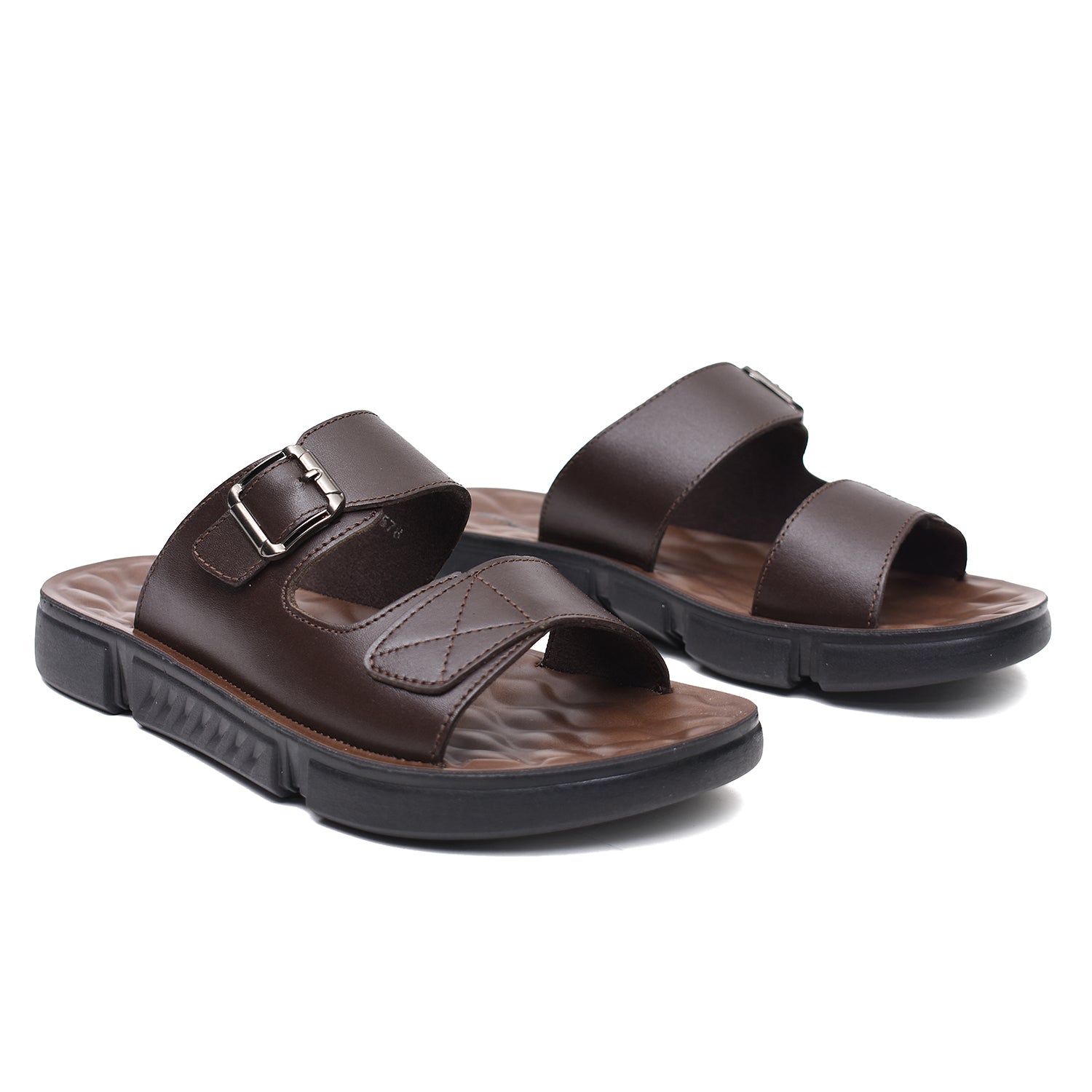 LEATHER SANDAL - SPT-1241 BROWN