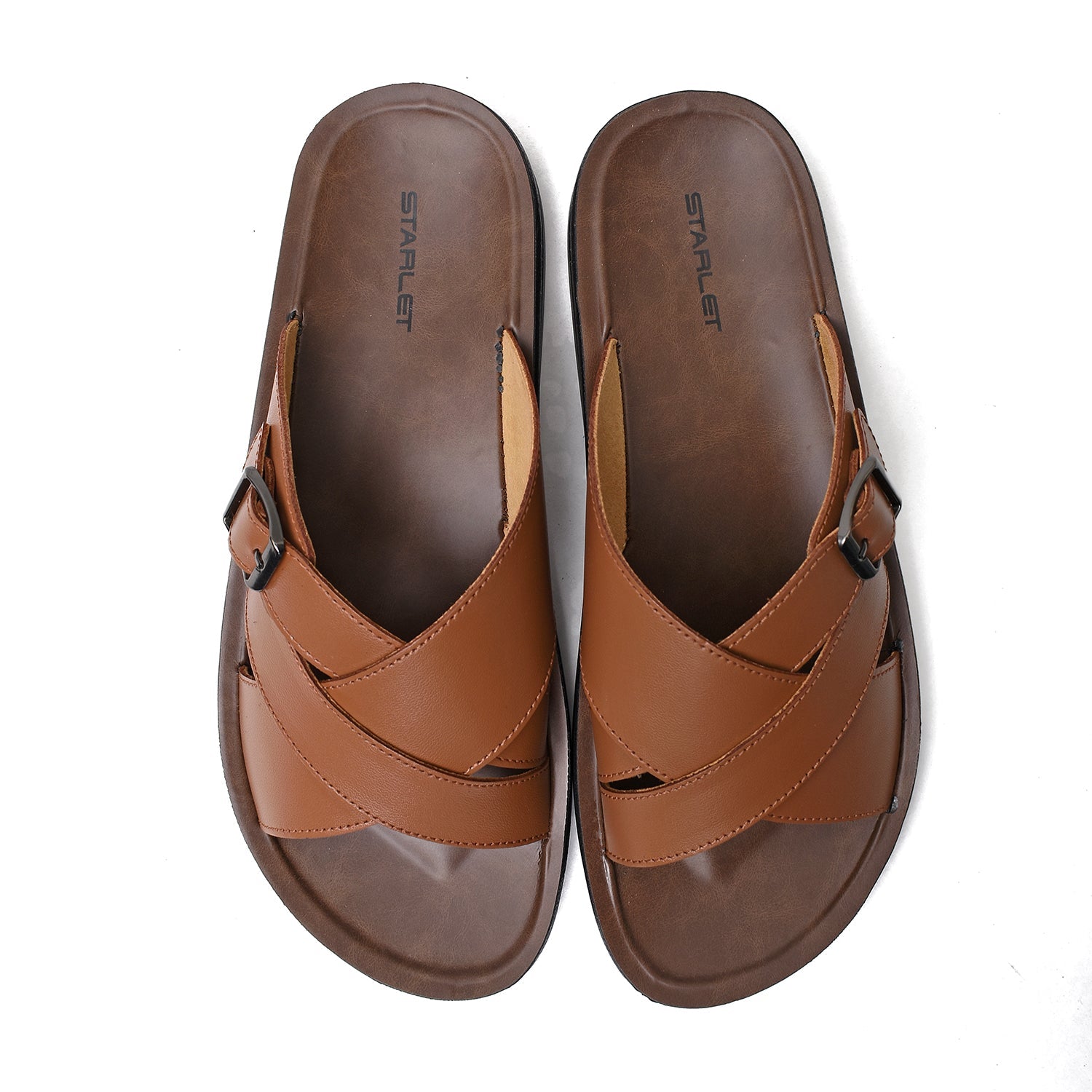 LEATHER SLIPPER - WA-1829 TAN