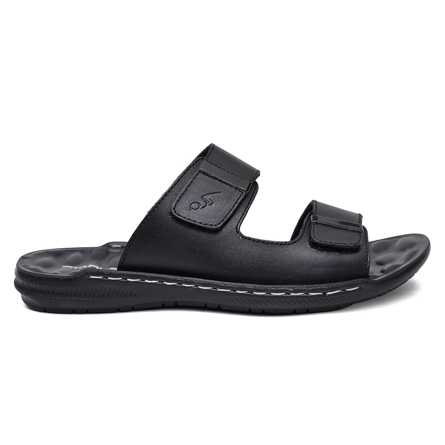 LEATHER SLIPPER - SR-1131 BLACK