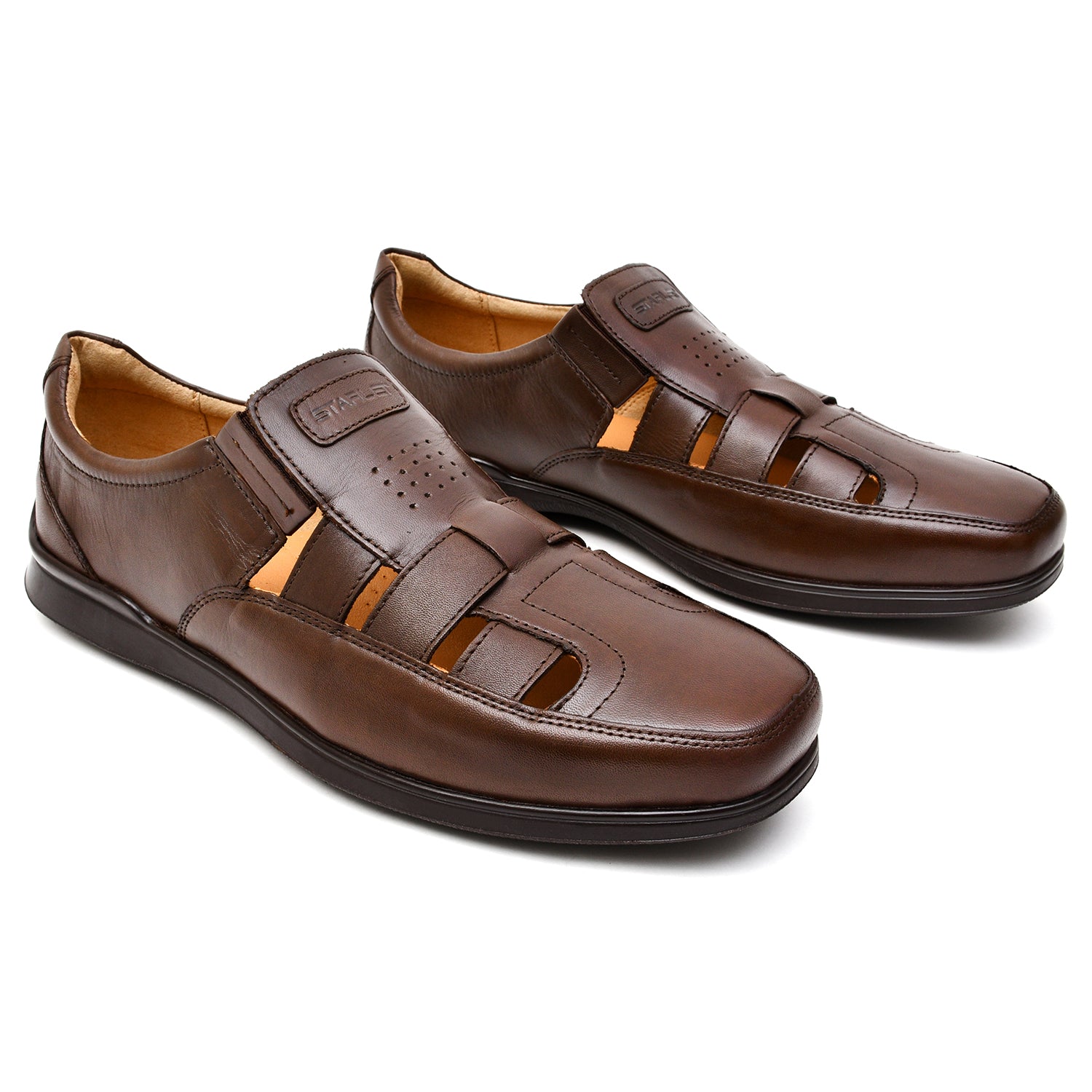 LEATHER SHOES - RM-104 BROWN