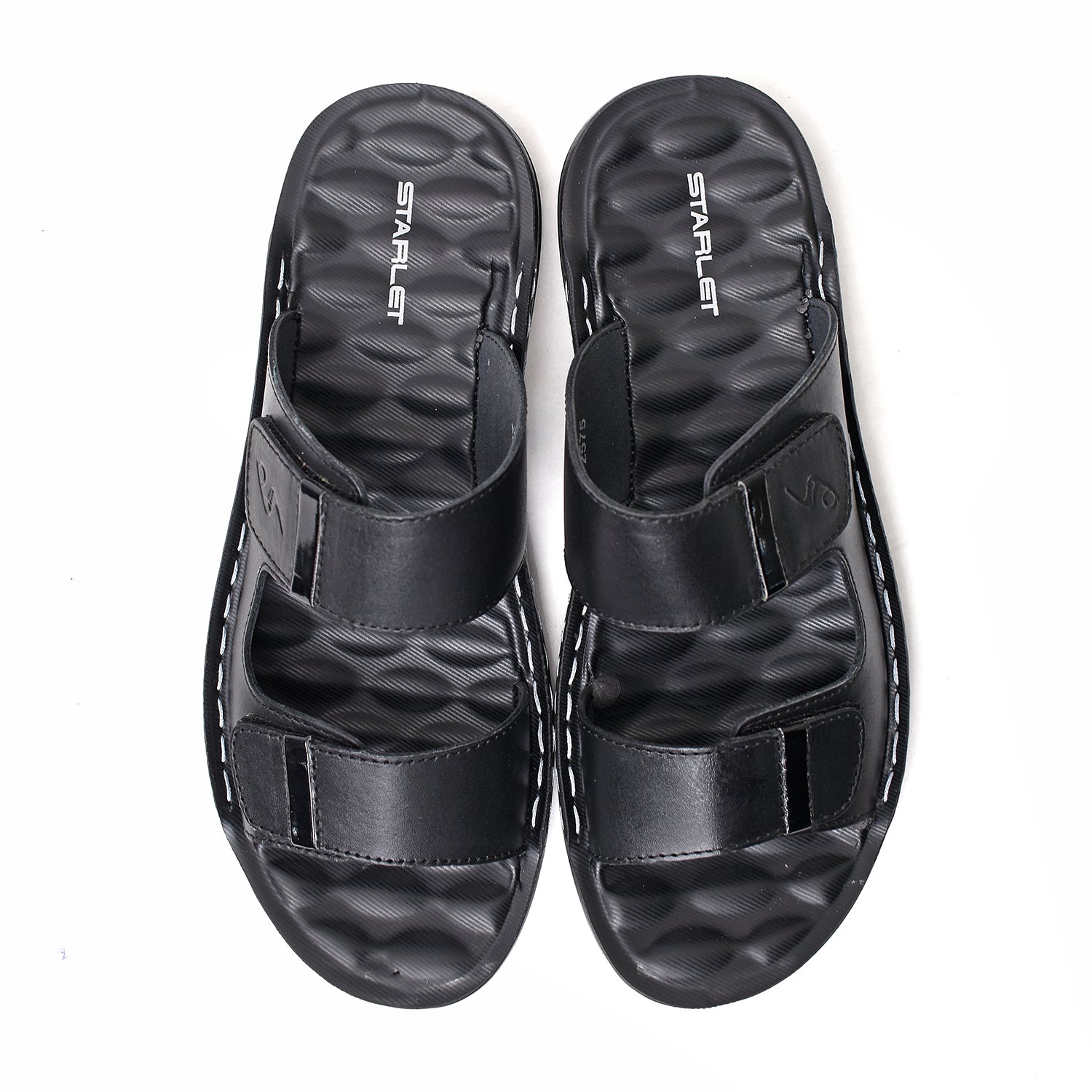 LEATHER SLIPPER - SR-1131 BLACK
