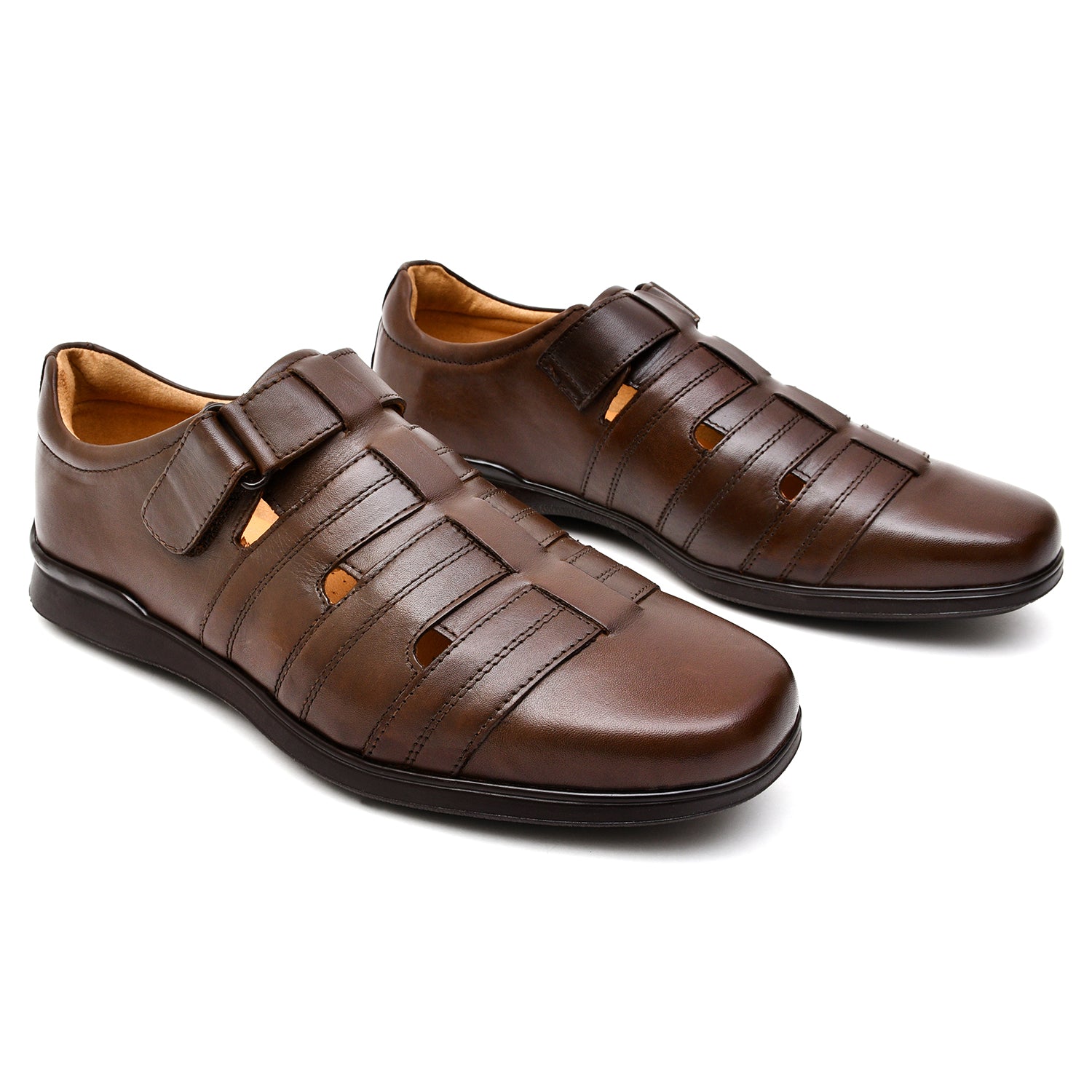 LEATHER SHOES - RM-103 BROWN