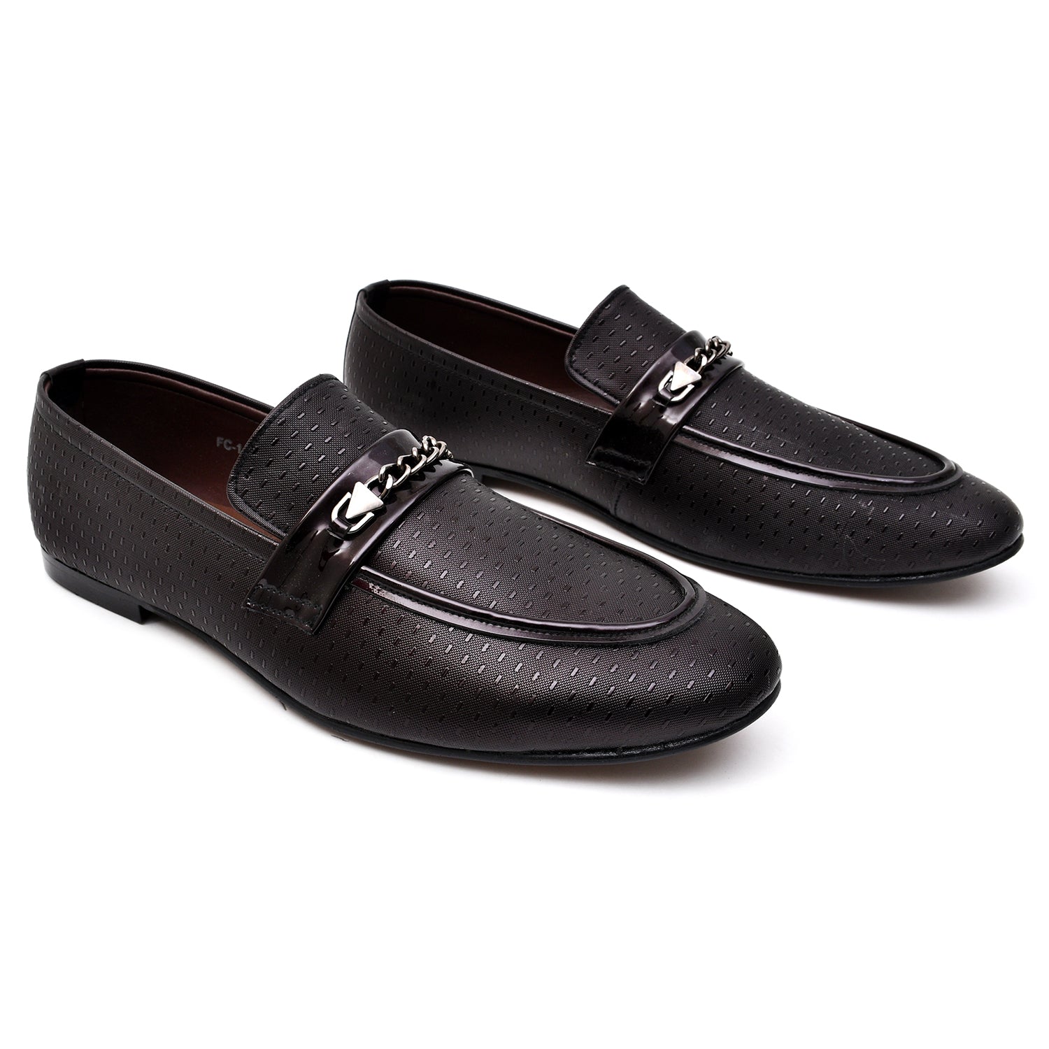 LEATHER SHOES - FC-1-2-8026 BROWN