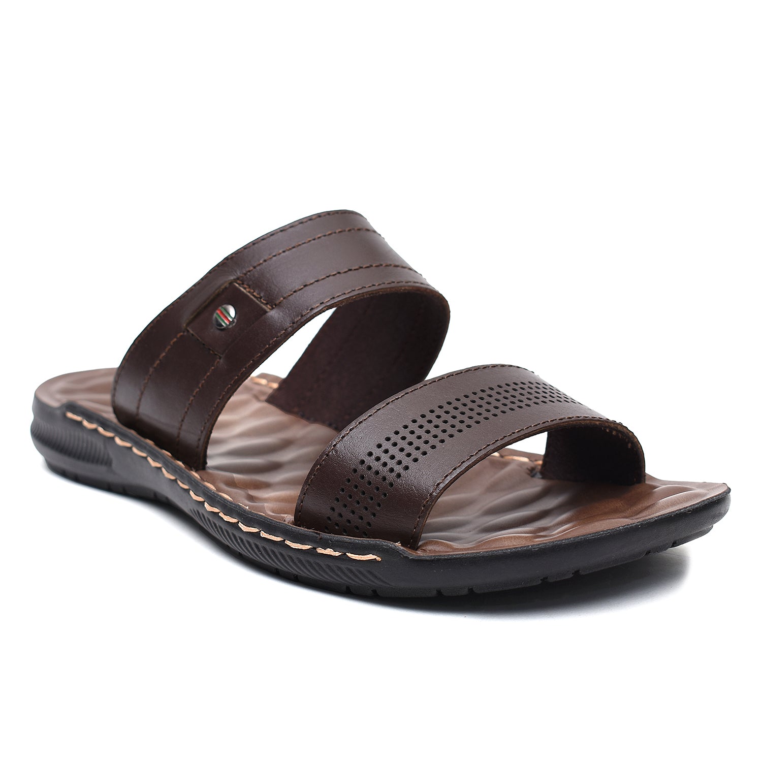 LEATHER SLIPPER - SR-1132 BROWN