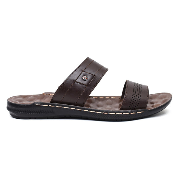 LEATHER SLIPPER - SR-1132 BROWN
