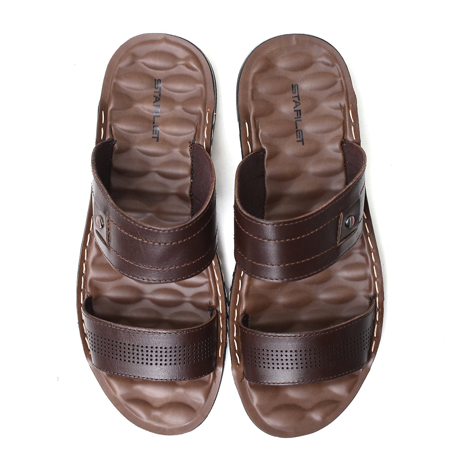LEATHER SLIPPER - SR-1132 BROWN