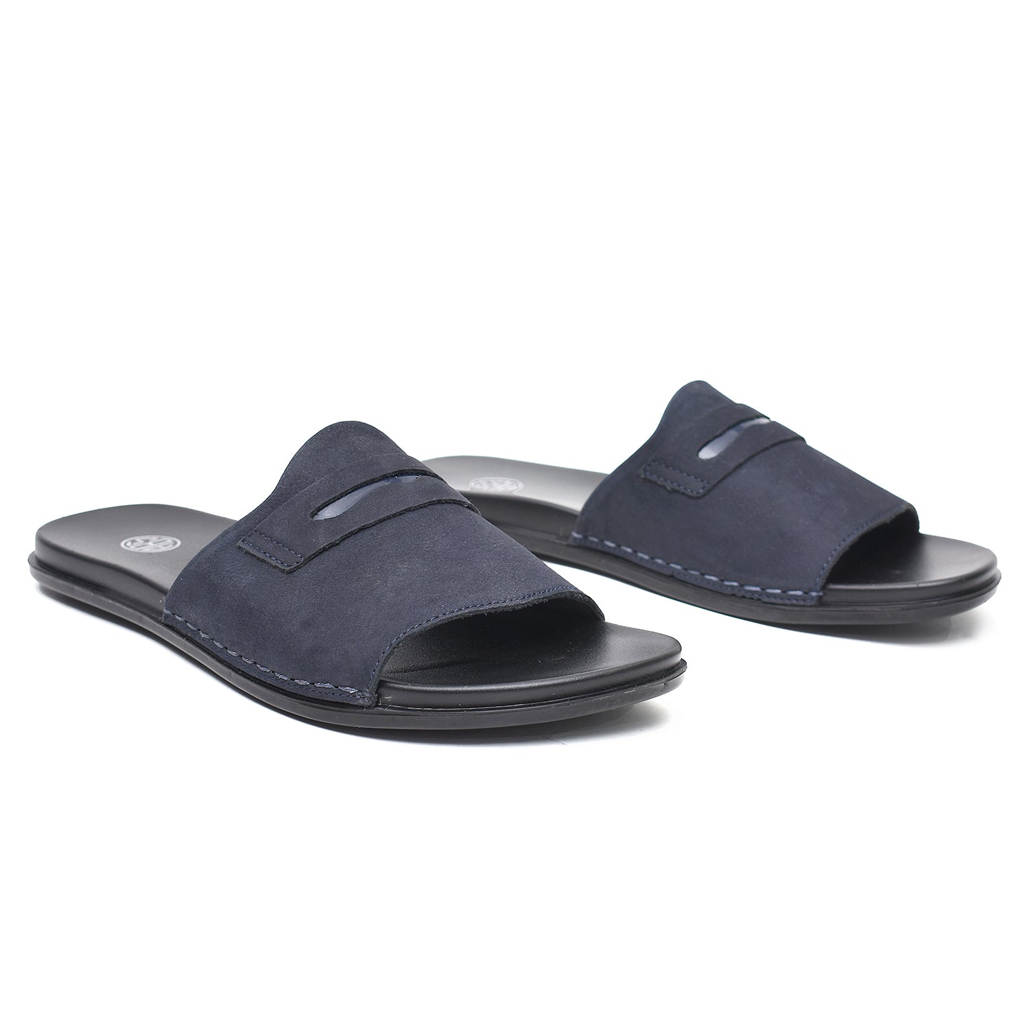 LEATHER SLIPPER - CHM-011 BLUE