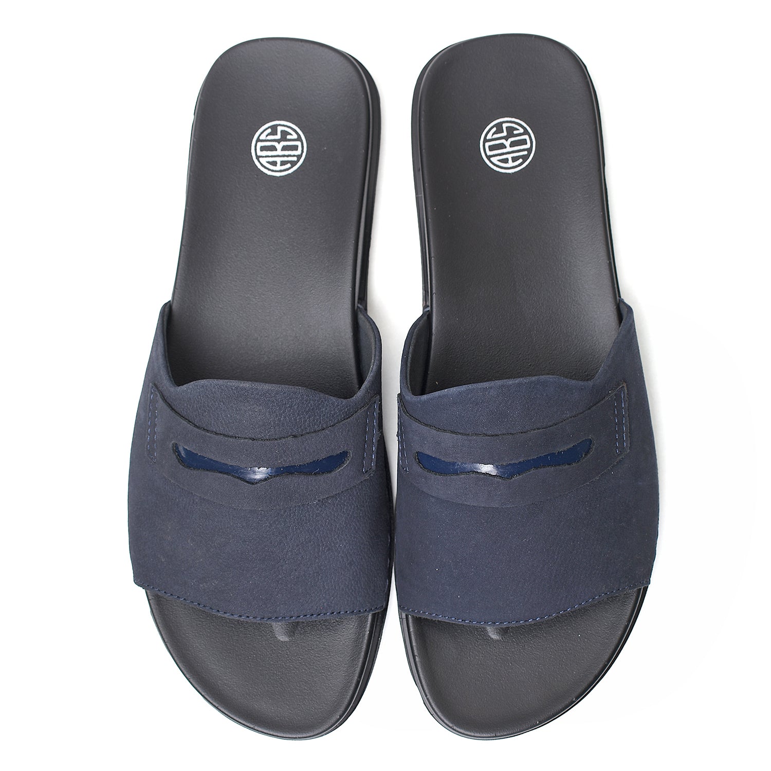 LEATHER SLIPPER - CHM-011 BLUE