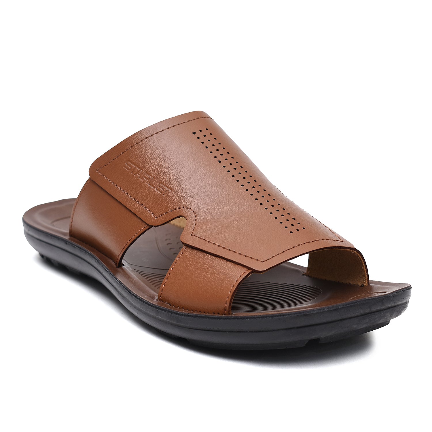 LEATHER SLIPPER - SP-327 TAN