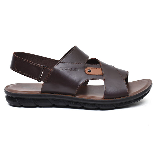 LEATHER SANDAL - AK-112 BROWN