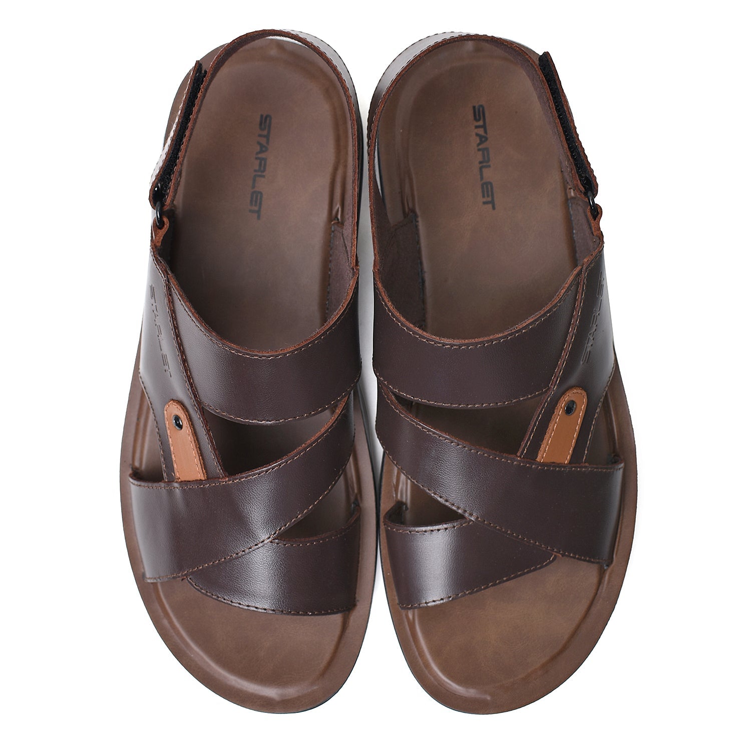 LEATHER SANDAL - AK-112 BROWN