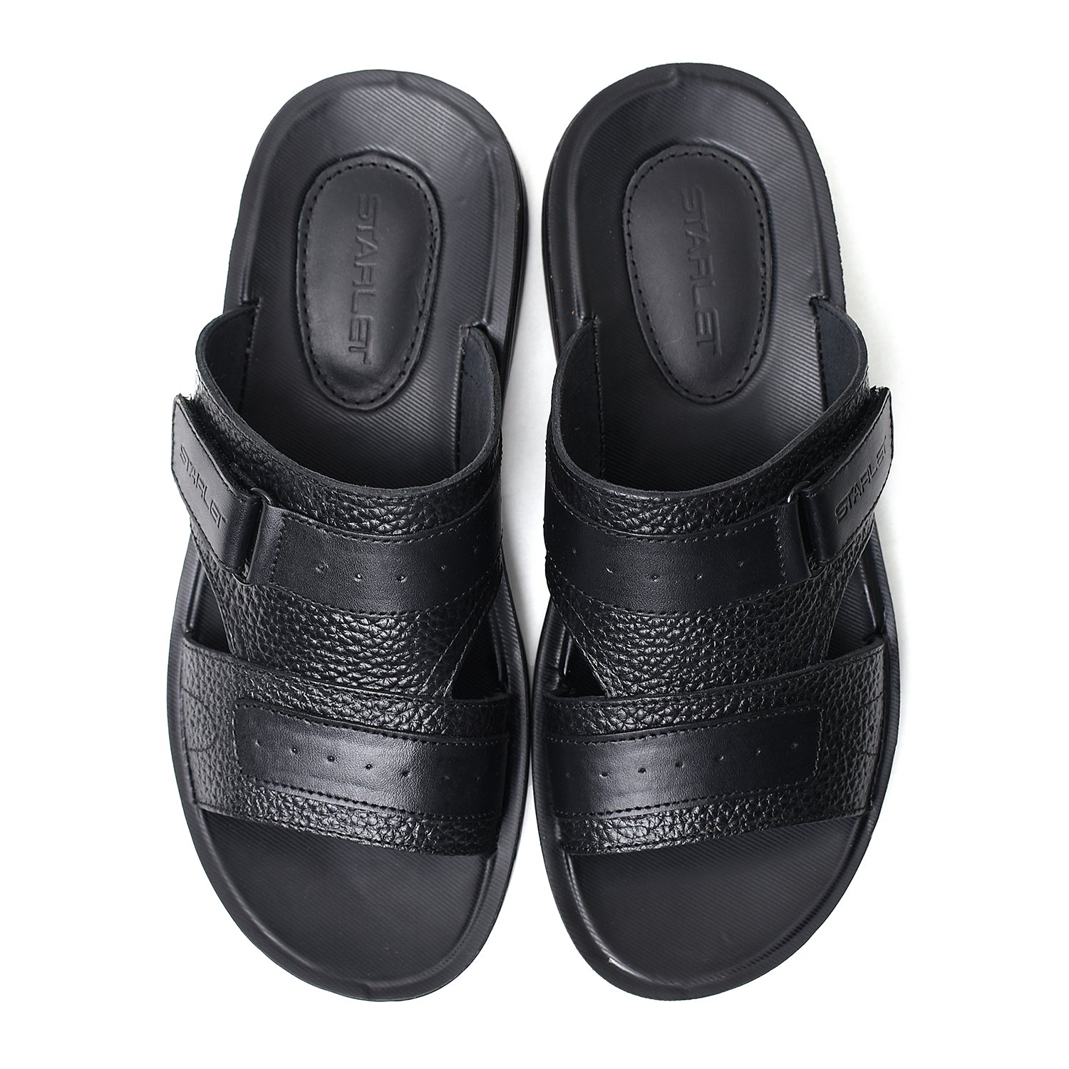 LEATHER SLIPPER - VO-631 BLACK