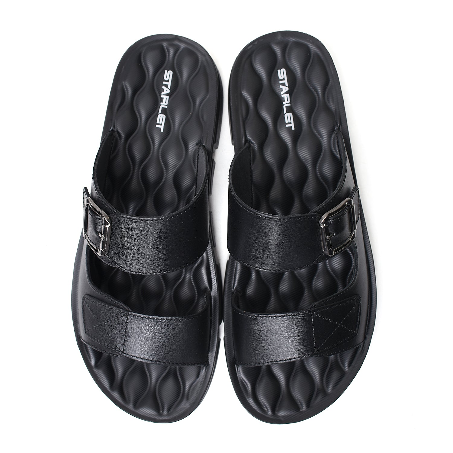 LEATHER SANDAL - SPT-1241 BLACK