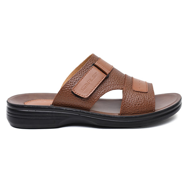 LEATHER SLIPPER - VO-631 TAN