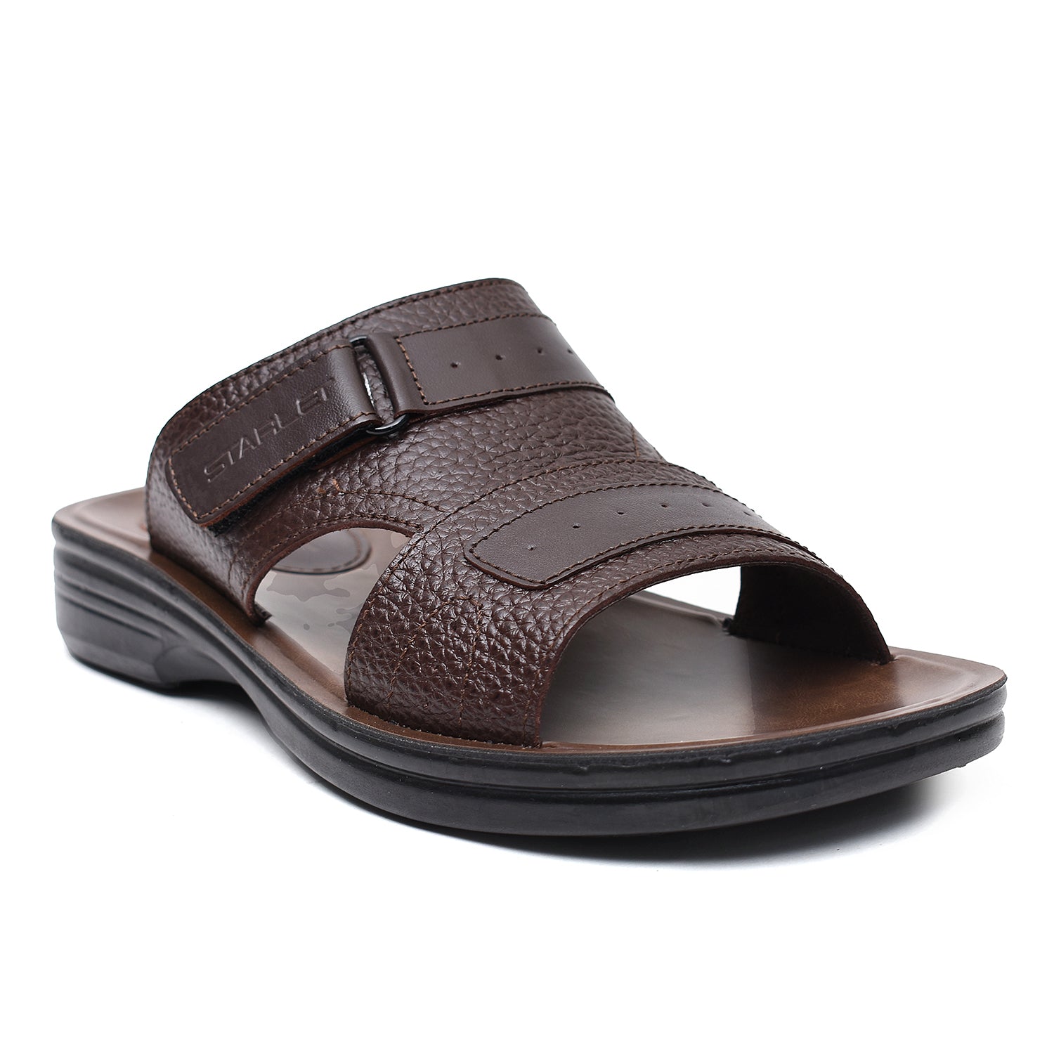 LEATHER SLIPPER - VO-631 BROWN
