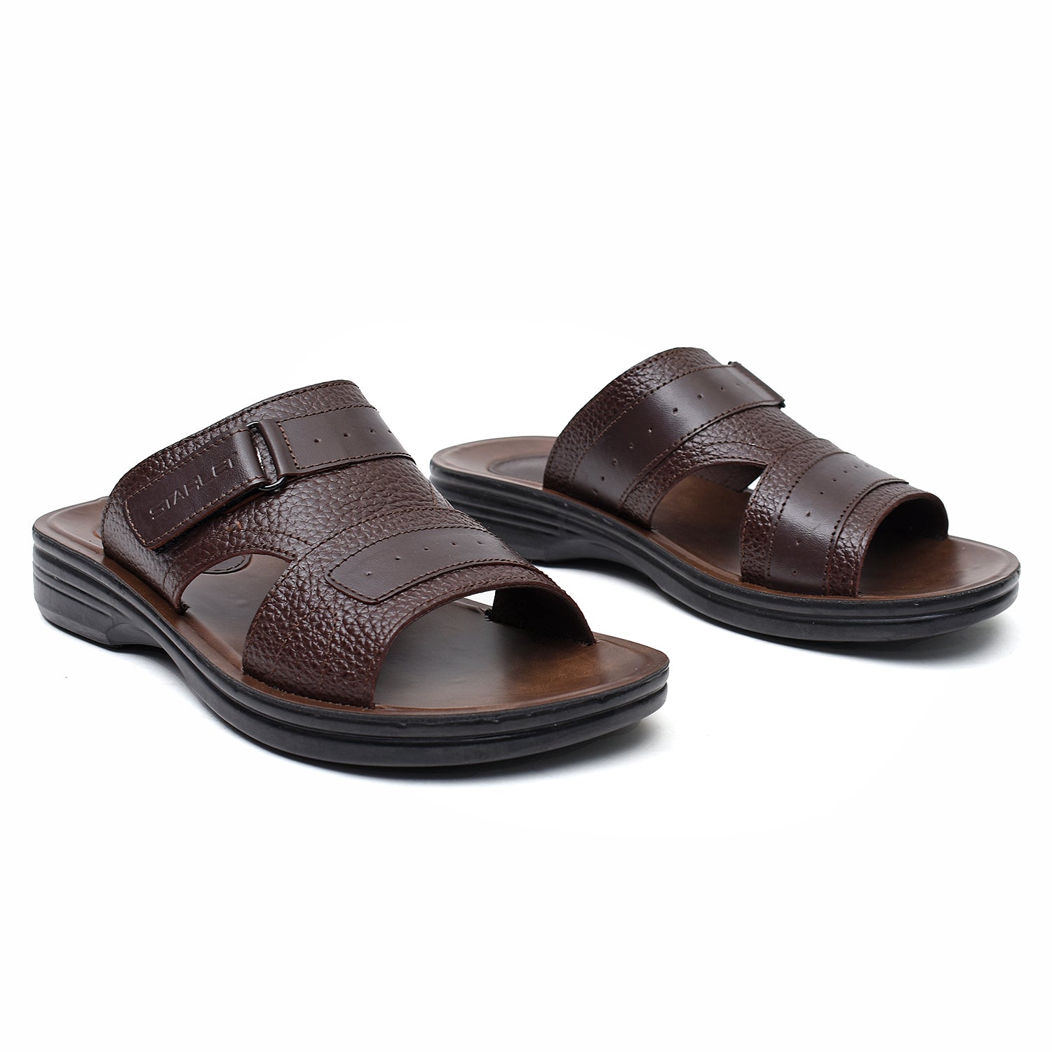 LEATHER SLIPPER - VO-631 BROWN