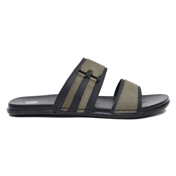 LEATHER SLIPPER - CHM-013 GREEN