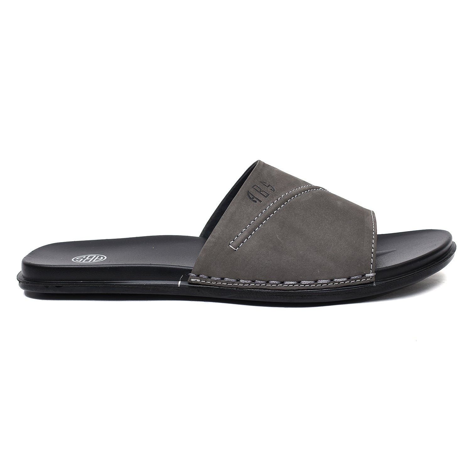 LEATHER SLIPPER - CHM-012 GREY