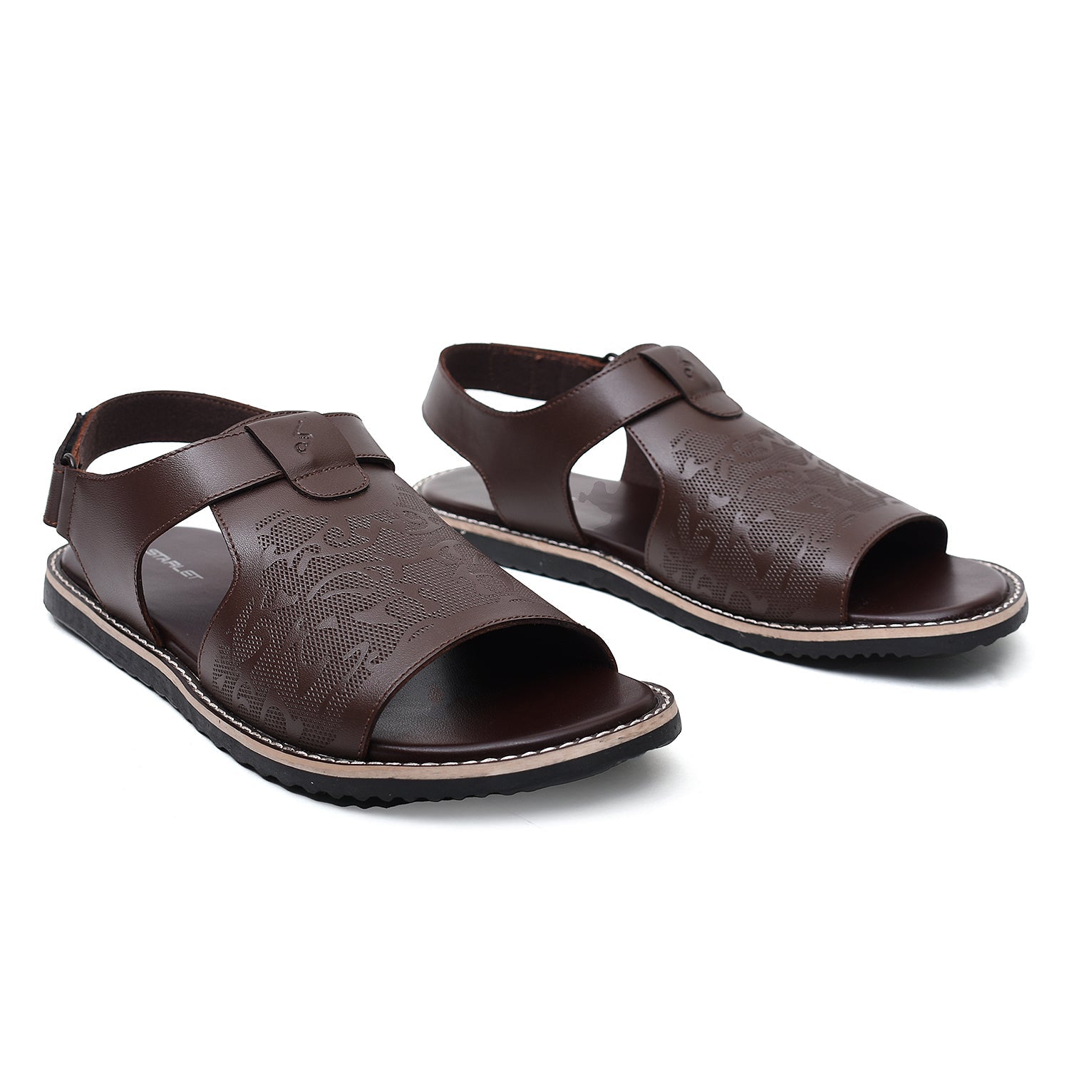 LEATHER SANDAL - GX-113 BROWN