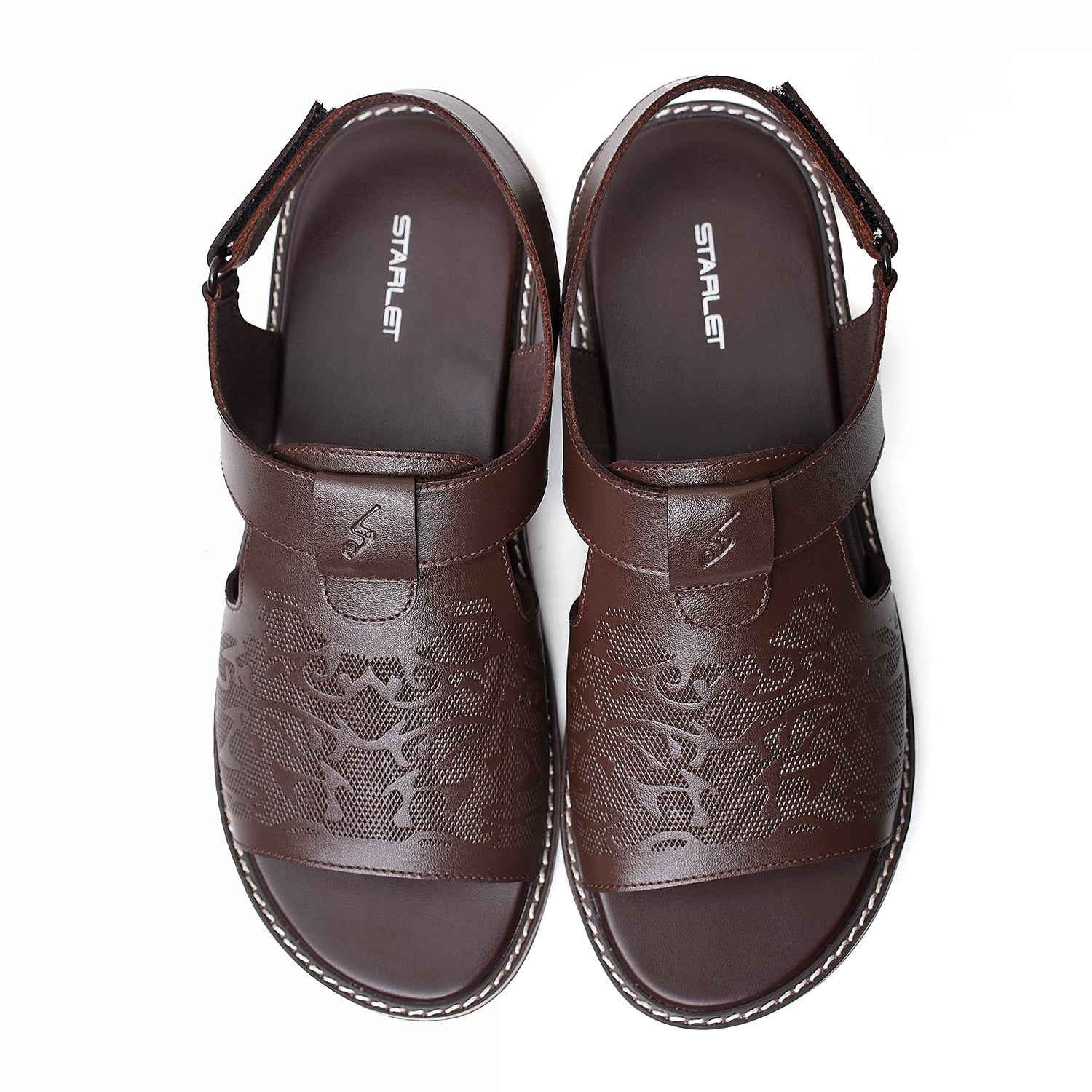 LEATHER SANDAL - GX-113 BROWN
