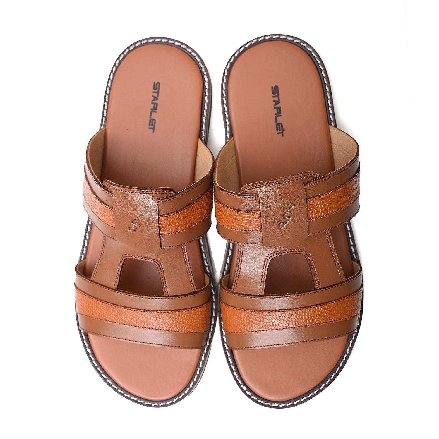 LEATHER SLIPPER - GX-26 TAN
