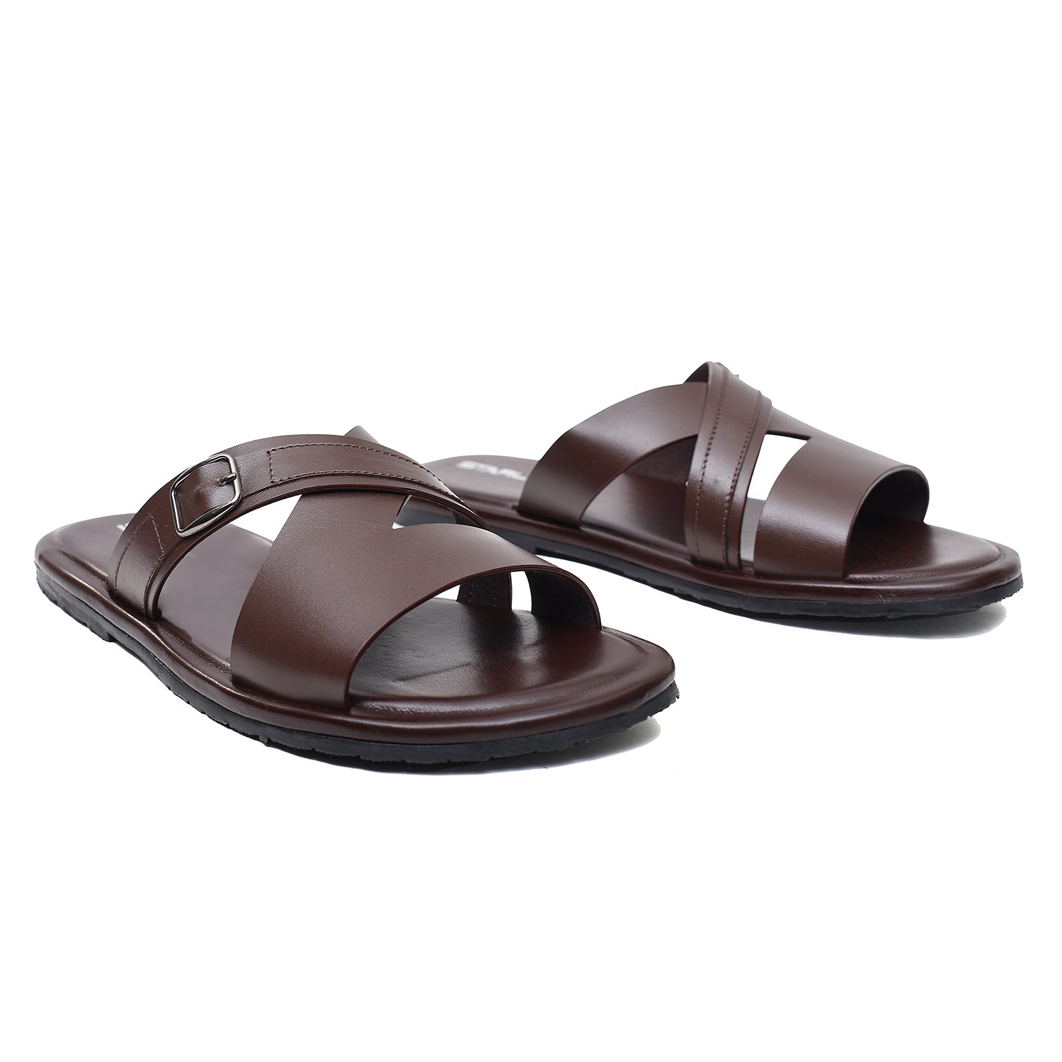 LEATHER SLIPPER - CBO-01 BROWN