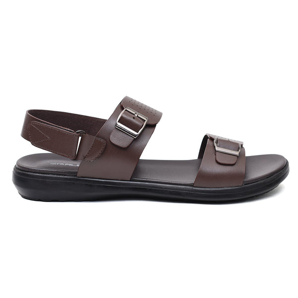 LEATHER SANDAL - VCT-111 BROWN