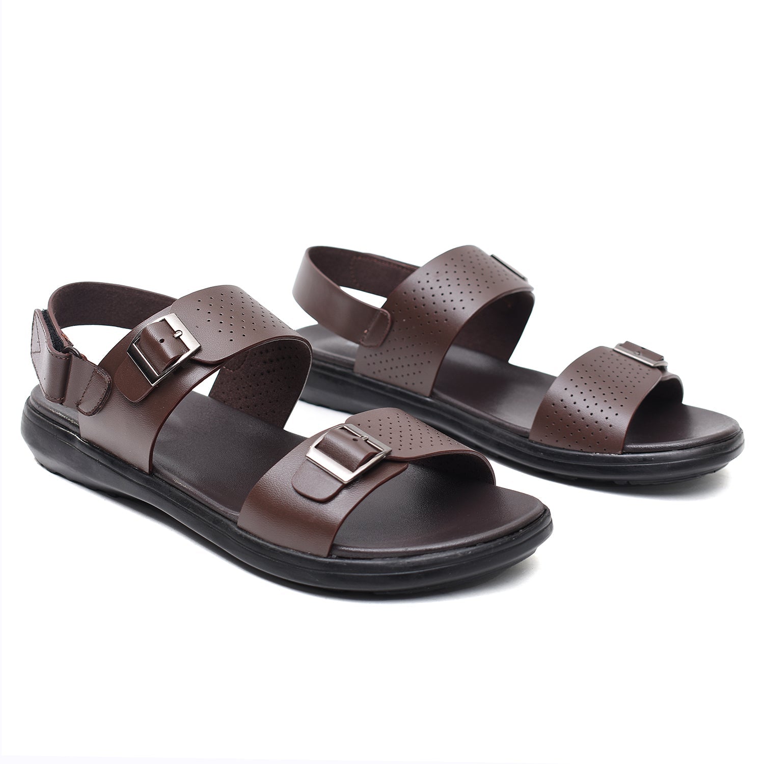 LEATHER SANDAL - VCT-111 BROWN
