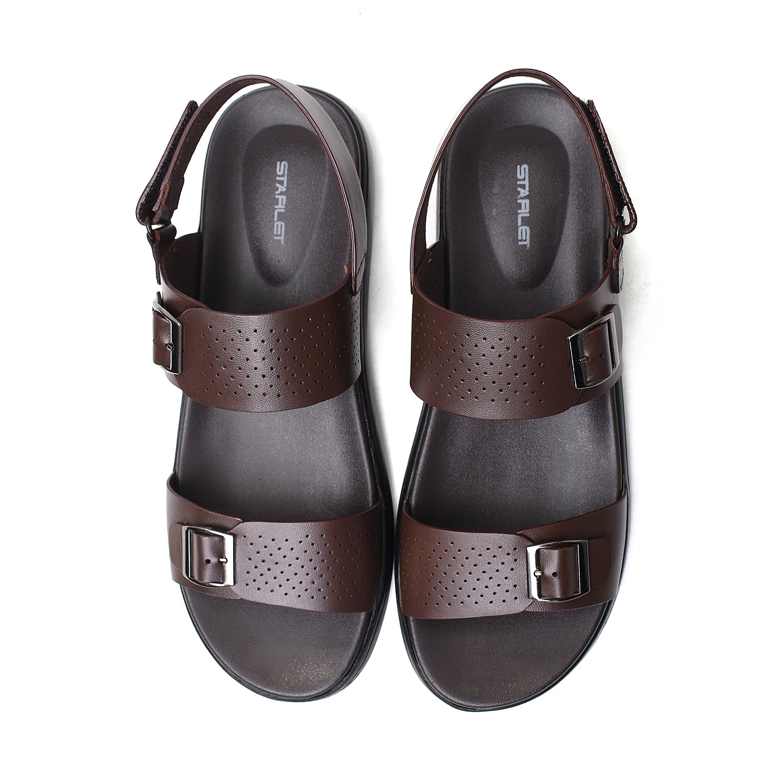 LEATHER SANDAL - VCT-111 BROWN