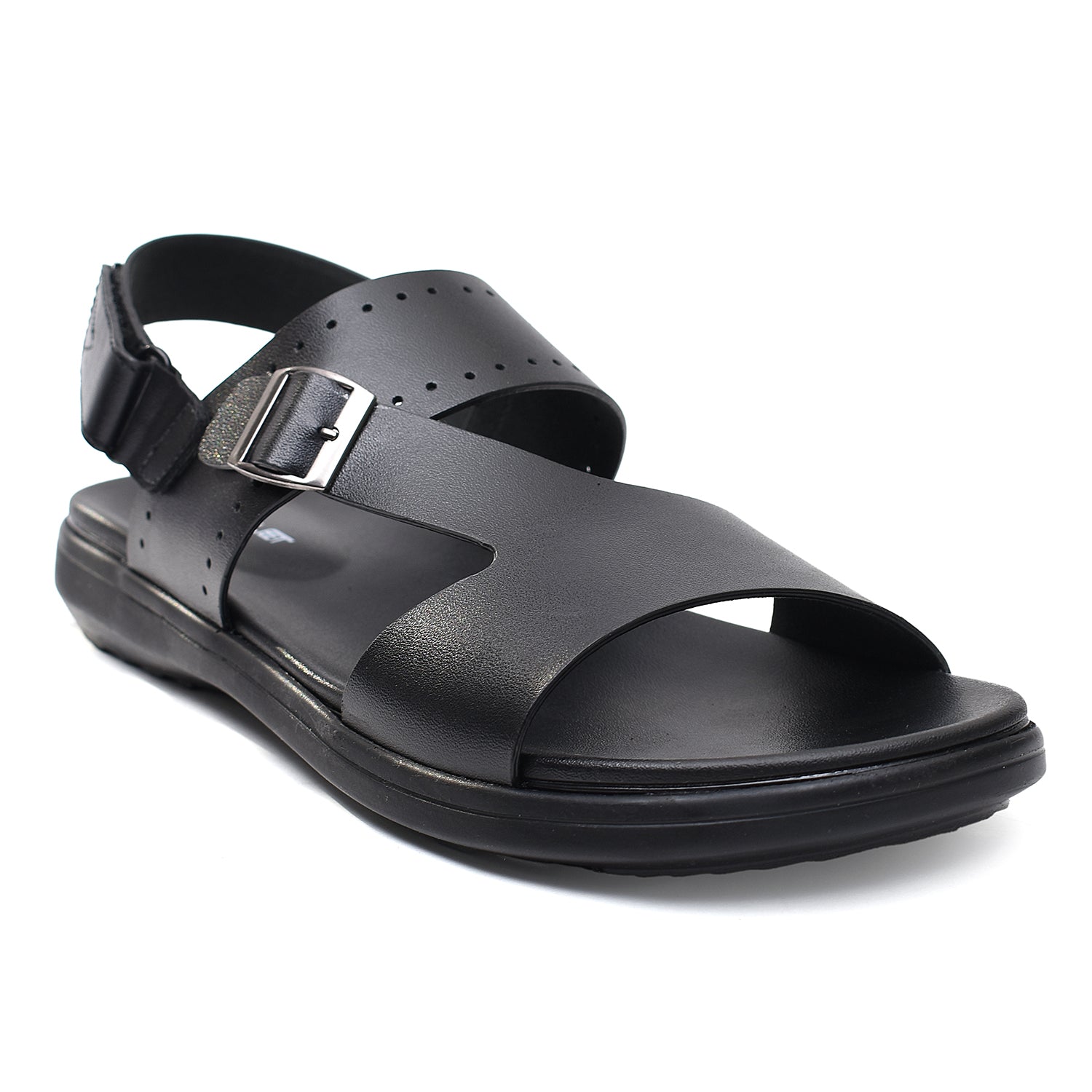 LEATHER SANDAL - VCT-112 BLACK