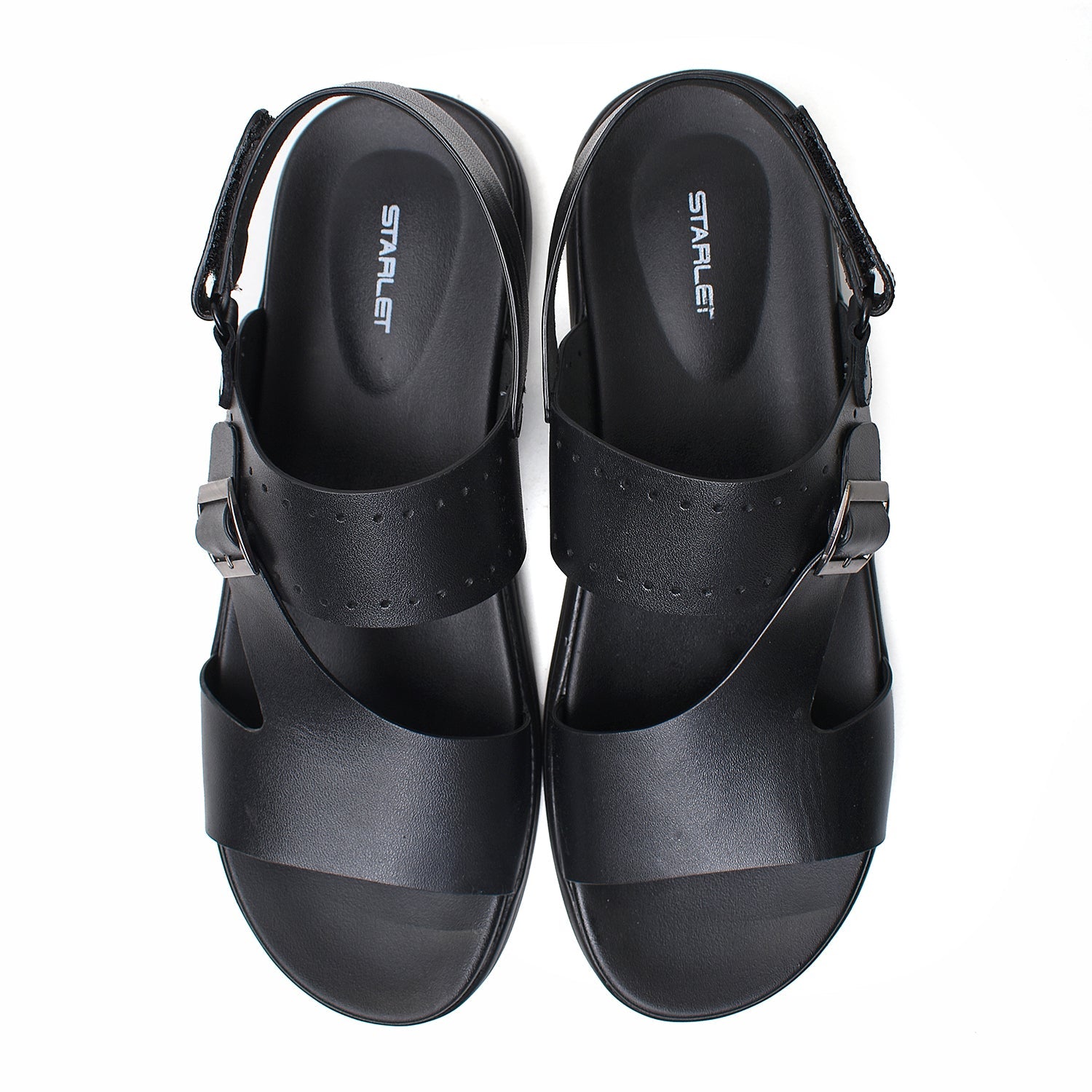 LEATHER SANDAL - VCT-112 BLACK