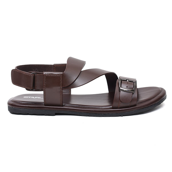 LEATHER SANDAL - CBO-111 BROWN