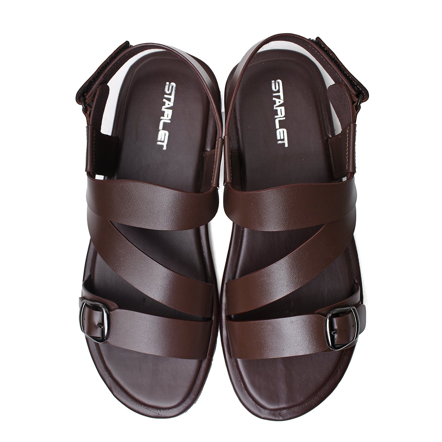 LEATHER SANDAL - CBO-111 BROWN