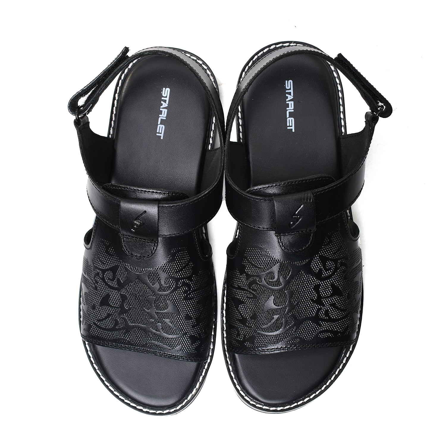 LEATHER SANDAL - GX-113 BLACK