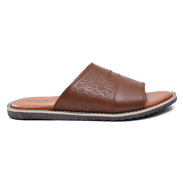 LEATHER SLIPPER - GX-24 TAN