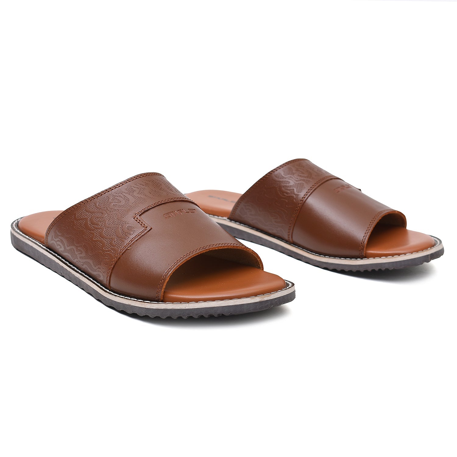 LEATHER SLIPPER - GX-24 TAN