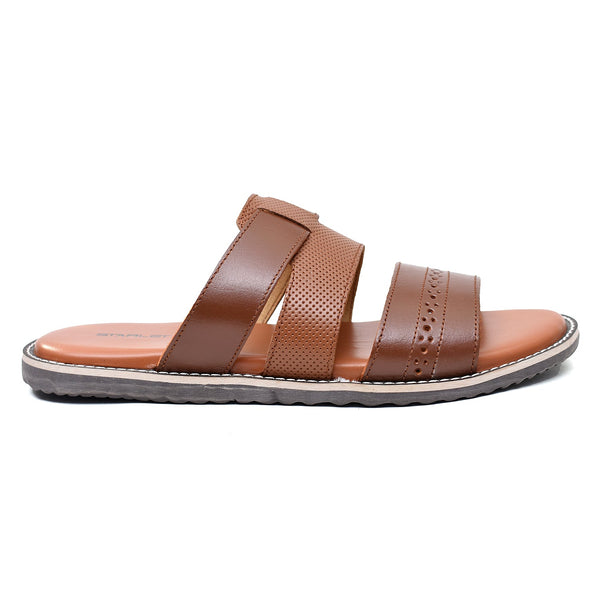 LEATHER SLIPPER - GX-25 TAN